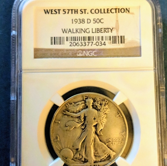 1938-D walking liberty - Picture 1 of 5